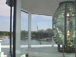 Hooper strait lantern room overlooking the Chesapeake Bay